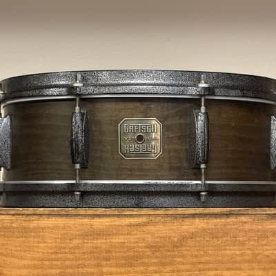 Gretsch Broadkaster Satin Ebony 5" x 14" Jasper Snare Drum image 14