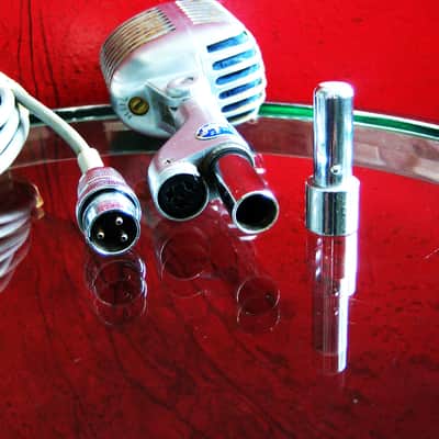 Vintage RARE 1957 Stromberg Carlson MC-41 / Shure 55S variant Satin Chrome w cable & Atlas SO-1B Elvis 55 Super 55 image 17