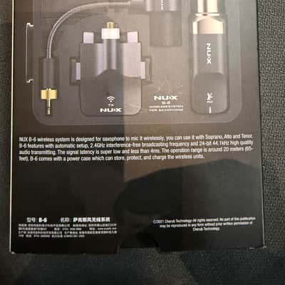 NuX B-6 SAX Wireless Saxophone System 2021 - Present - Black image 3