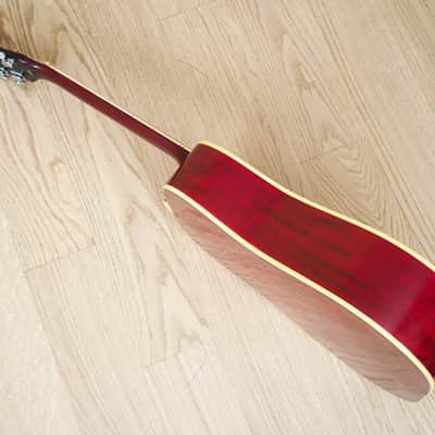 1960s Lyle 680-L Hummingbird Set Neck Vintage Dreadnought Acoustic Guitar Japan w/ Case image 14