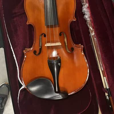SanMarco DVA-300 16" Viola, maple flamed back, full ebony parts, E strings tuners, ebony bow and oblong case. image 6