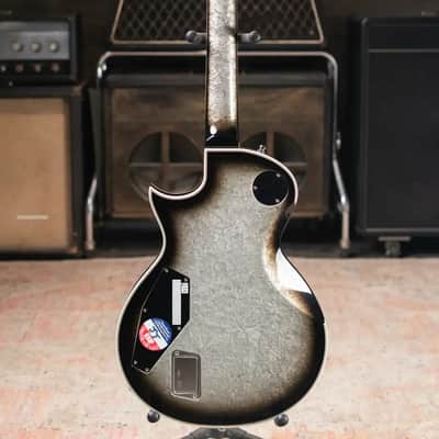 ESP Custom Shop Original Series Eclipse Electric Guitar - Silver Liquid Metal Burst with Hardshell Case image 7
