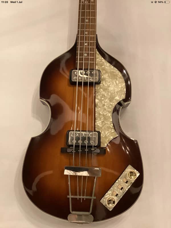 1996 Hofner 500/1 Violin Bass Vintage 63 model w/headstock stamp - Very Good