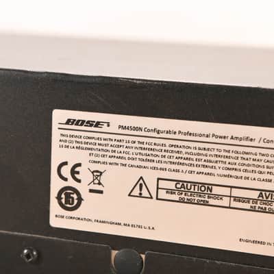 Bose PowerMatch PM4500N Configurable Power Amplifier CG01VTT image 6