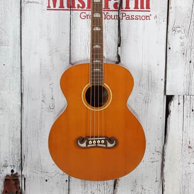 Epiphone El Capitan J-200 Studio Bass 4 String Acoustic Electric Bass Guitar image 2