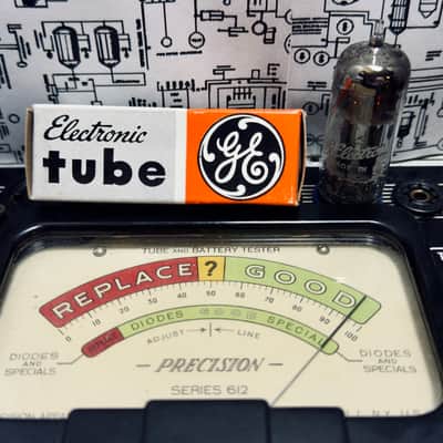 GE 12BH7A Grey Plates O‑Getter 1961 NOS Factory Matched Set – Preamp/Driver Tubes image 18