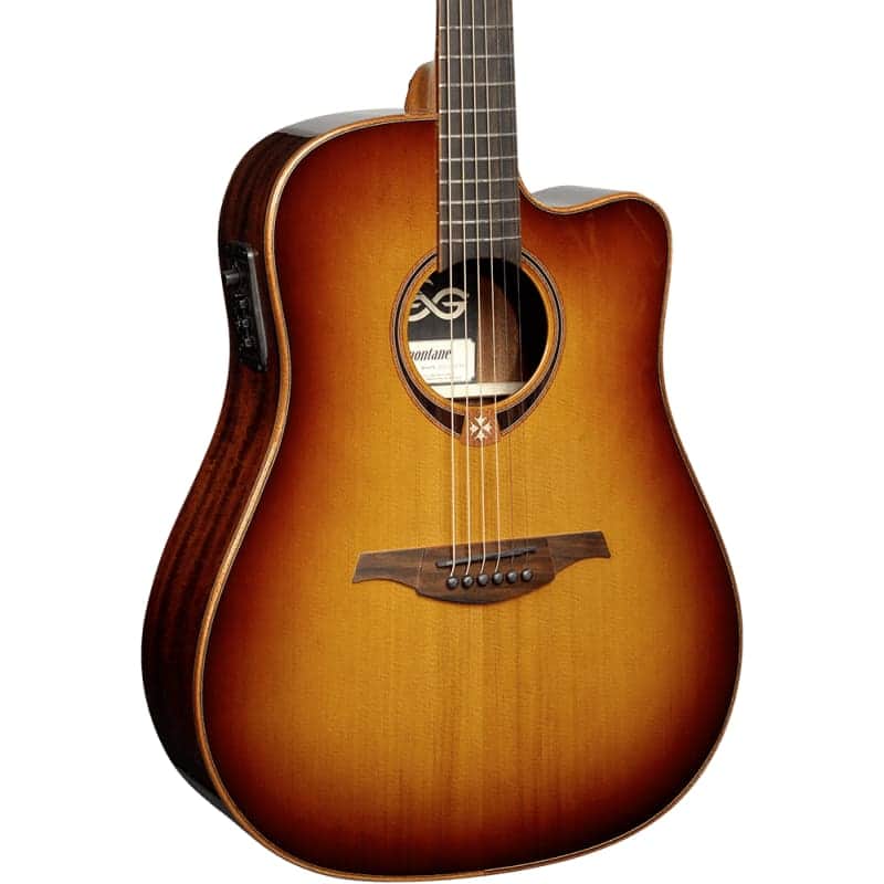 Lag Tramontane T118DCE-BRS | Dreadnought Cutaway Acoustic-Electric, Brown Shadow. New with Full Warranty! image 1