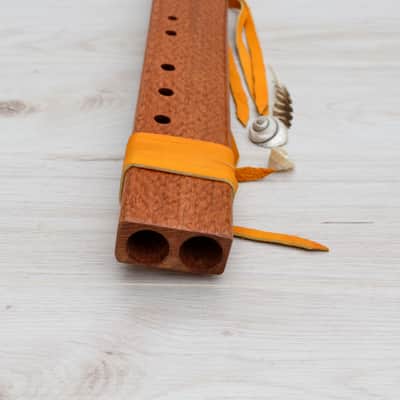 Drone Flute - Double Native American Flute in Wood - key in G image 2
