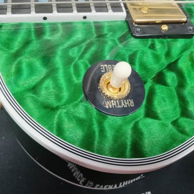 Gibson Les Paul Custom 5A Quilt Top in Transparent Green Gloss Made to Measure 2024 image 5