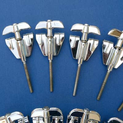 Rogers T-rods Tension Rods Claws Clawhoos Bass Drum Lot of 10 Vintage image 3