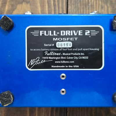 Fulltone Full-Drive 2 Mosfet – Fully Functional – Minor Rare Switch Quirk image 2