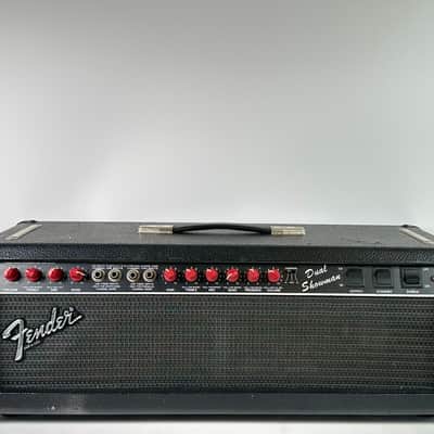 Fender Dual Showman SR Head 1980s - Paul Rivera Designed Red Knobs image 3