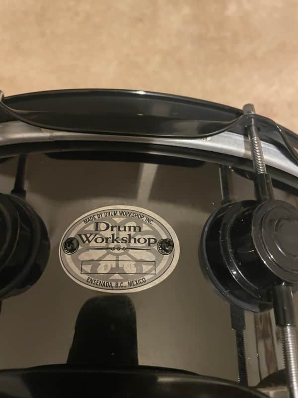 DW 5.5x14" Black Nickel Over Brass Snare Drum image 1