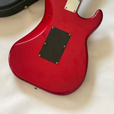 1984-85 Made in Japan Kramer Focus 3000 Left-Handed Lefty Candy Apple Red Strat Electric Guitar OHSC (Closet Queen) image 5