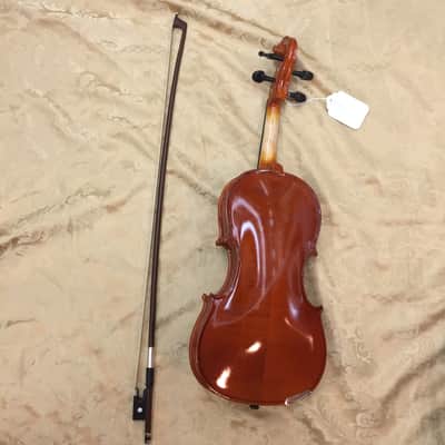 Celestini 3/4 Size (13") Advanced  Student Violin Gloss Finish-Real Wood/Ebony-Shop Setup! image 3