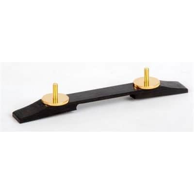 008-0625-049 Genuine Gretsch Bridge Base Ebony w/ Gold Hardware 74mm w/20mm