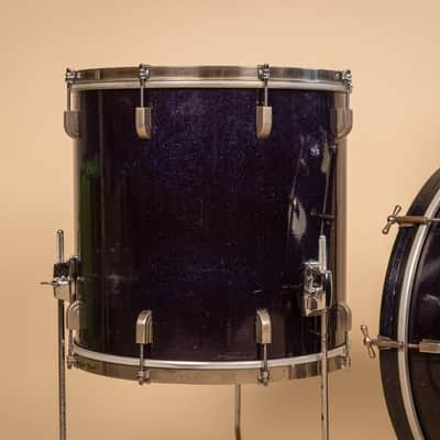 1965 Leedy Shelly Manne Sparkling Blue Pearl Drum Set image 5