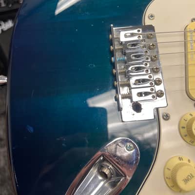 Johnson Strat 2000s - Transparent teal image 10