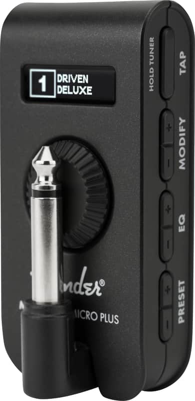 Fender Mustang Micro Plus Guitar Headphone Amp 2024 - Present - Black image 1