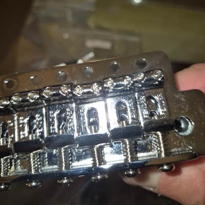 Fender Stratocaster 6 point tremolo bridge /vibrato, narrow spacing VGC image 2