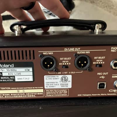 Boss ACS-LIVE Acoustic Singer Live 60w 1x6.5" Guitar Combo 2017 - Present - Brown image 4