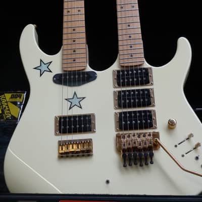 Kramer Richie Sambora Stars White Double Neck 1980's Bon Jovi Vibe image 17