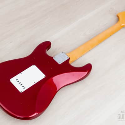 2020 Fender Custom Shop Limited Edition 1969 Stratocaster Journeyman Relic Aged Firemist Red w/ Case, COA, Tags image 14
