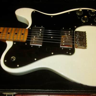 1976 Fender Telecaster Deluxe White Sparkle w/ Hard Case image 9