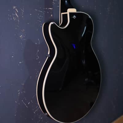 D'Angelico Premier SS Semi-Hollow Single Cutaway - Black Flake image 10