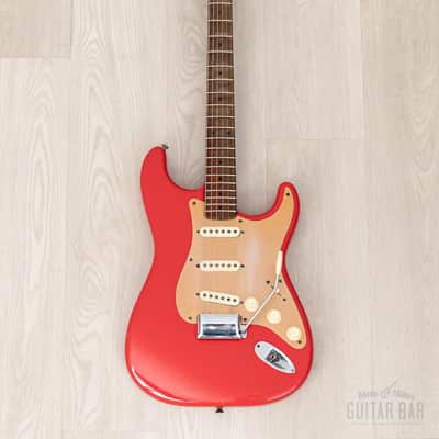 1959 Fender Stratocaster Vintage Guitar Pre-CBS, Matador Red Lacquer (Riggio) w/ Tweed Case image 2