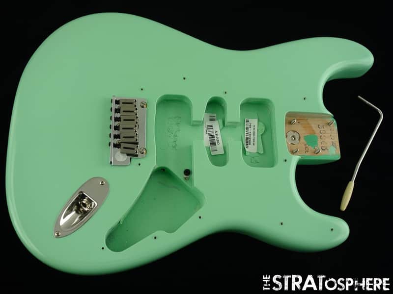 USA Fender Jeff Beck Strat BODY w/ HARDWARE, Part Surf Green image 1