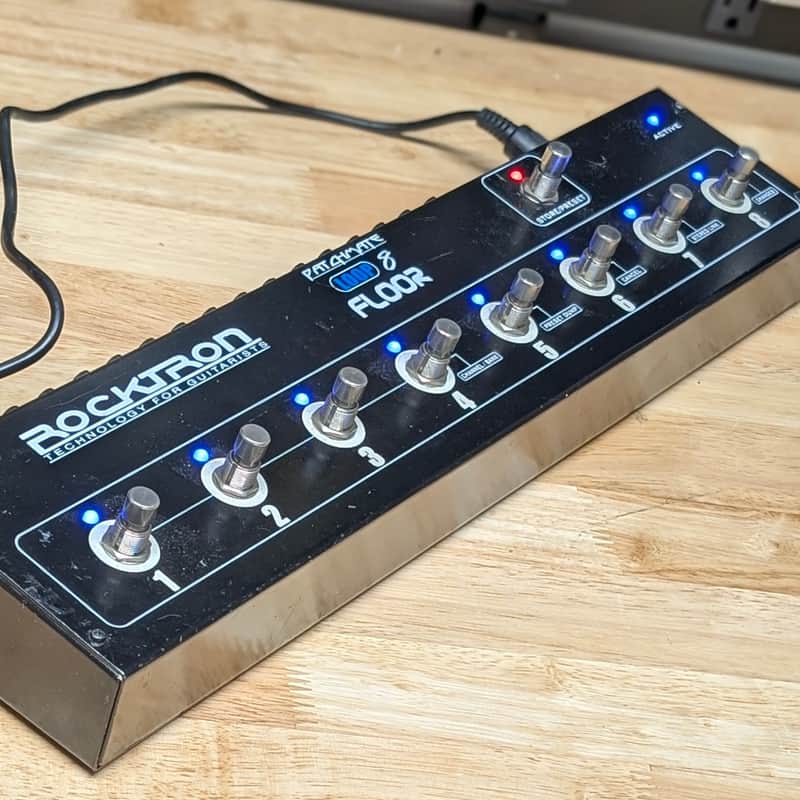 Rocktron PatchMate Loop 8 Floor Audio Switcher Pedal 2010s - Black image 1