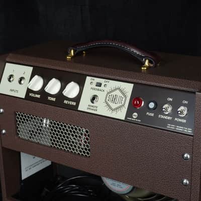 Preowned Magnatone Starlite Reverb 10 8W 1x10 Combo - Traditional Brown image 4