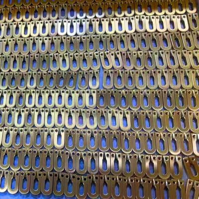 Brass Guitar Bridge Saddles 10.5mm Electric Guitar Brass Saddles for Strat Stratocaster Tele Telecaster 6 String Guitar Tremolo Bridge Saddles (I-shaped) image 7