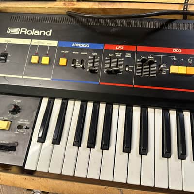 Roland Juno-6 61-Key Polyphonic Synthesizer 1982 - 1984 - Black image 3