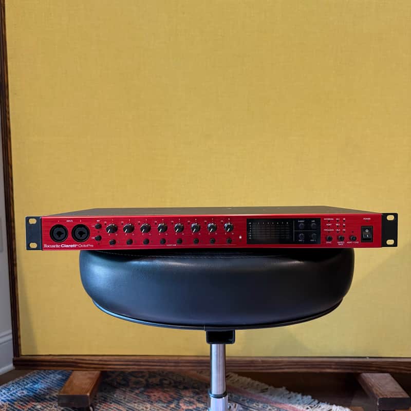 Focusrite Clarett+ OctoPre 8-Channel Microphone Preamp with ADAT I/O 2022 - Present - Red image 1