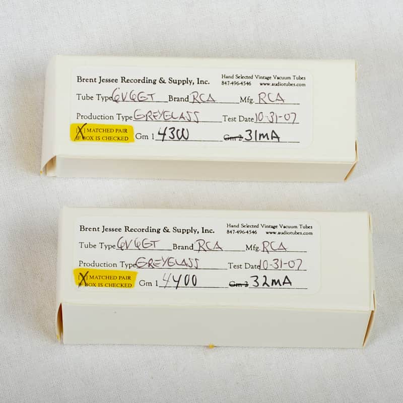 RCA 6V6 matched pair image 1
