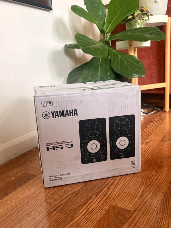 Yamaha HS3 3" Powered Studio Monitor (Pair) 2024 - Present - Black image 1