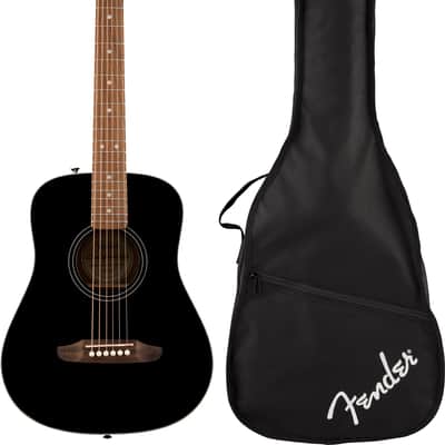 Fender California Standard Redondo Mini with Bag, Spruce Top, Black image 8