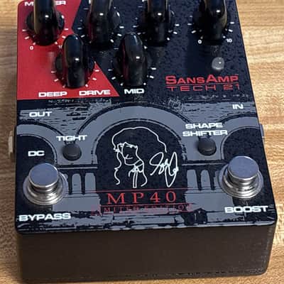 Tech 21 MP40 Limited Edition Geddy Lee Signature SansAmp Bass Drive 2022 - Black / Red image 2