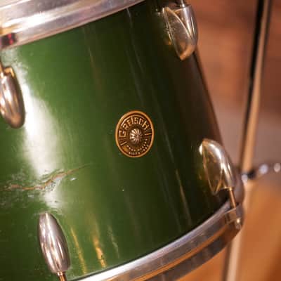 Gretsch 1958 Birdland 4 Piece Rare And Collectable Drum Kit, Cadillac Green With Gold Hardware image 15