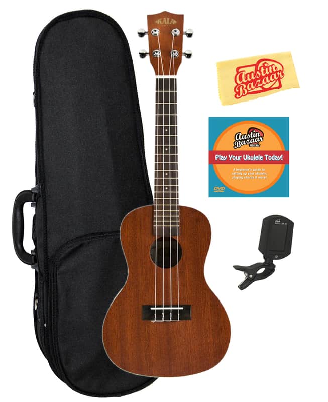 Kala KA-C Satin Mahogany Concert Ukulele w/ Hard Case image 1