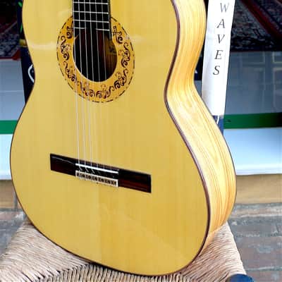 Juan Montes Rodriguez flamenco guitar 2019 olive ash and spruce image 7