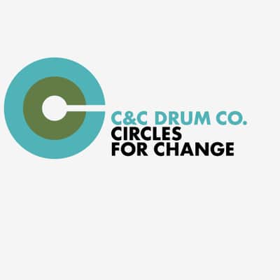 C&C 12th & Vine Snare Drum 2020 Circles for Change- Blue & Olive image 3