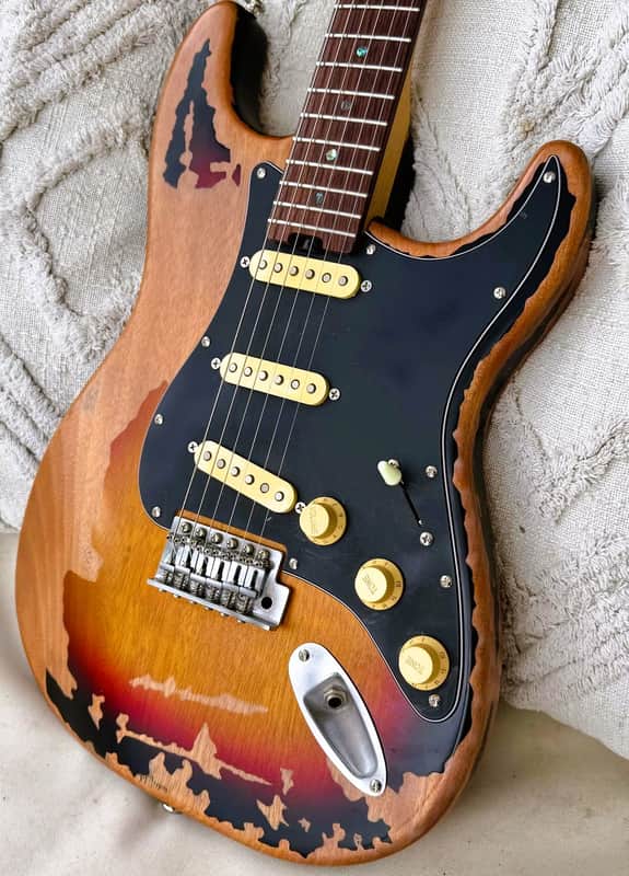 Stratocaster Relic w/ McCready Loaded Pickguard Strat Firefly FFST SRV/Rory Gallagher image 1