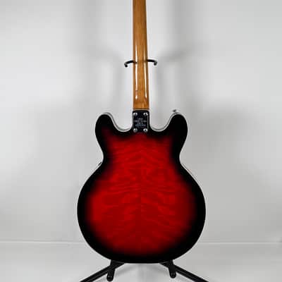 Univox ES-335 Style Red Sunburst 60s-70s w/ Hard Case image 15