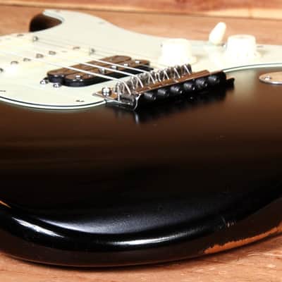 FENDER HIGHWAY ONE 1 STRATOCASTER HSS + S1 USA NITRO AMERICAN BLACK STRAT RELIC 21189 image 10
