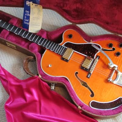 2001 Gibson Chet Atkins Country Gentleman Orange Flame w/OHSC image 2