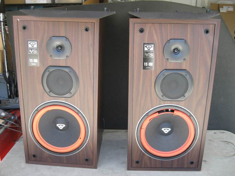Watch Video--Cerwin-Vega VS-100 Vintage Speaker System -- FOR PARTS / REPAIR image 1