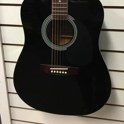 Maestro Black Acoustic Guitar image 1